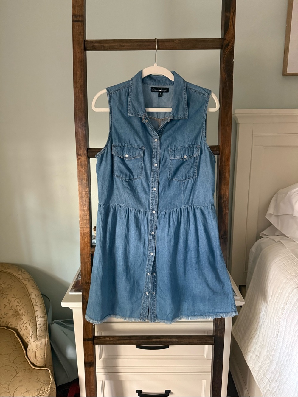 Denim Shirt Dress - Picture 1 of 5